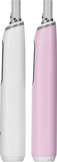 Oral-B iO Series 6 Electric Toothbrush with Timer and Pressure Sensor Duo Pack White/Pink