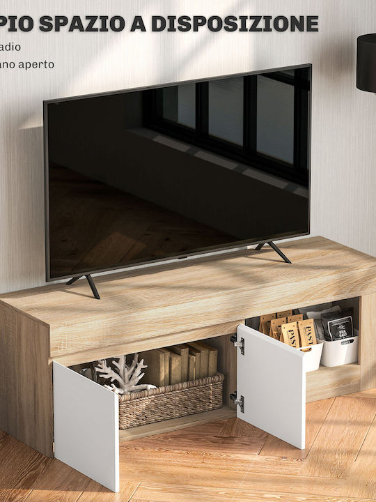 Stand TV Din Lemn Natural L140xA40xÎ48cm