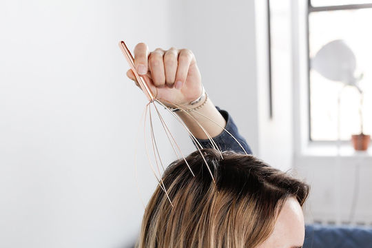 Kikkerland Copper Massage Device for the Head Silver