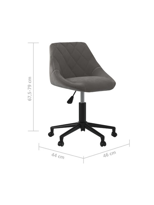 Stuhl mit Rollen in Gray Farbe 46x44x67cm 1Stück