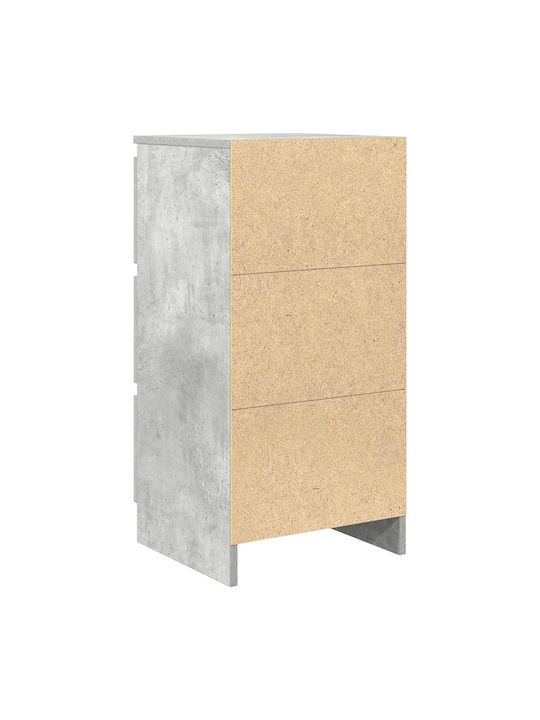 Συρταριέρα Γραφείου Ξύλινη Γκρι 37.5x35x76cm