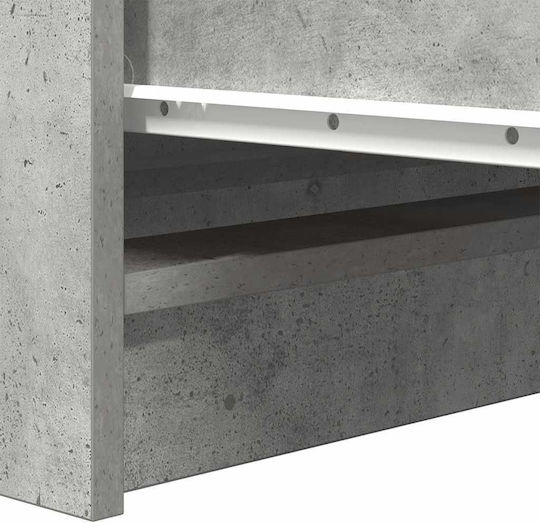 Sertar De Birou Din Lemn Gri 37.5x35x76cm
