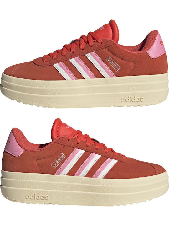 Vl Court Bold Flatforms Sneakers Red / Gum