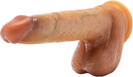 Blush Ρεαλιστικό Dildo με Όρχεις και Βεντούζα Flesh 14cm