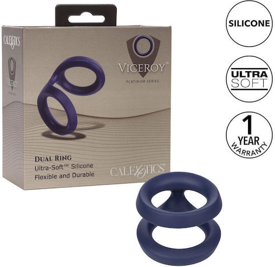 Calexotics Viceroy Platinum Series Δαχτυλίδι Πέους Σιλικόνης Blue SE-0432-10-3