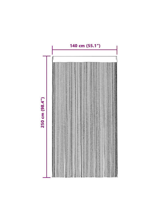 vidaXL Комплект Пердета И Завеси С Тунел Златисти 140x250см