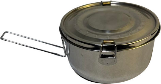 Epiplo-Fos Lunchbox Inox Silber 16x8cm 1Stück