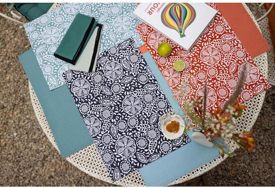 Winkler Fabric Placemat Paon Green 48x33cm Winkler Fabric Placemat Paon Green 48x33cm