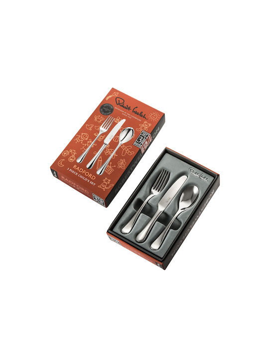 Robert Welch Cutlery Set Stainless Silver 3pcs