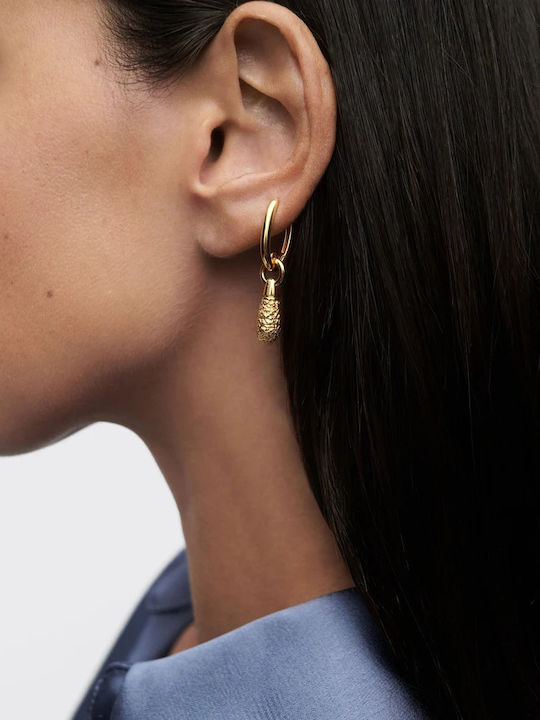 P D Paola Single Earring Gold Plated