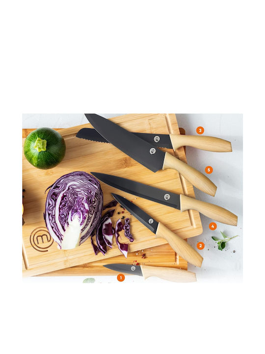 MasterChef Σετ Μαχαίρια από Ανοξείδωτο Ατσάλι 5τμχ