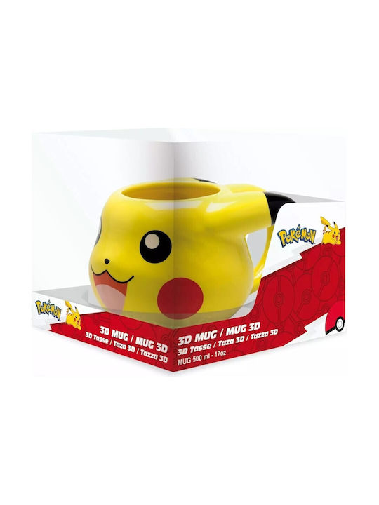 Abystyle Pokemon Pikachu 3d Mug 500ml Abymuga474