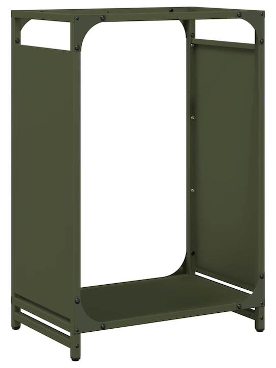 vidaXL Wooden Shelf Wood Storage 44x28x65cm Green