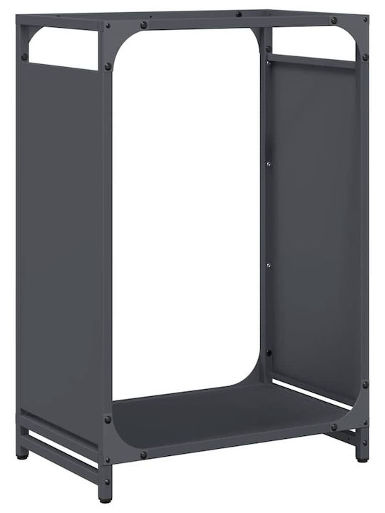 vidaXL Ξύλινο Ράφι Αποθήκευσης Ξύλων 44x28x65cm Γκρι