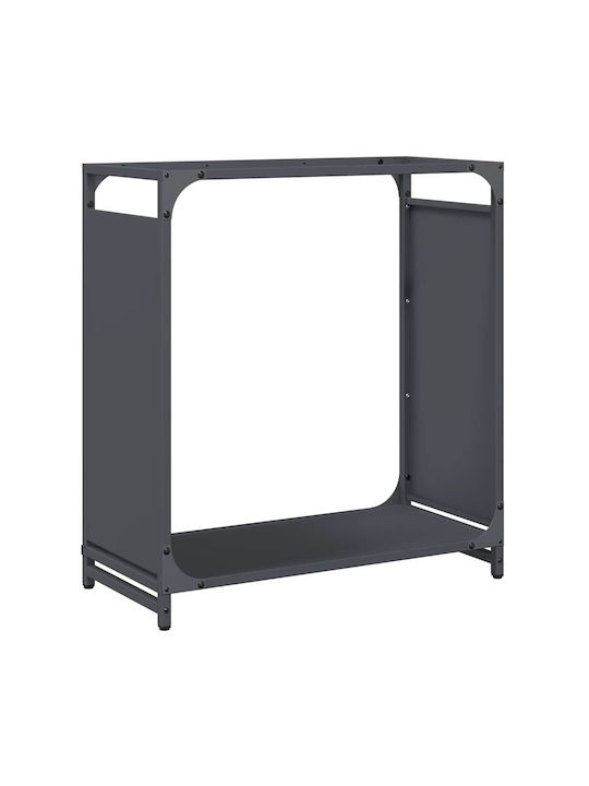 vidaXL Ξύλινο Ράφι Αποθήκευσης Ξύλων 60x28x65cm Γκρι