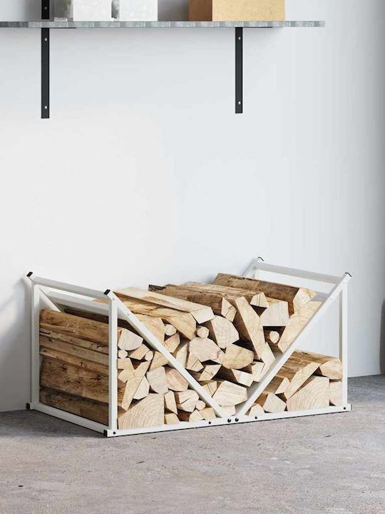 vidaXL Wooden Shelf Wood Storage 70x43x34.5cm White