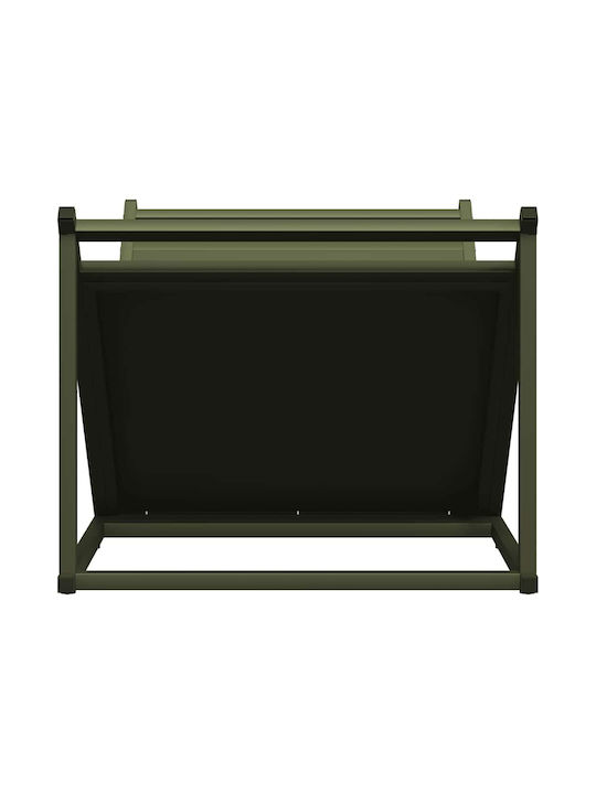 vidaXL Lemn Raft Depozitare lemne 70x43x34.5cm Verde