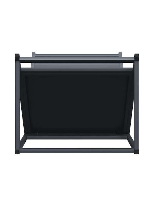 vidaXL Lemn Raft Depozitare lemne 70x43x34.5cm Gri
