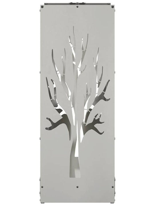 vidaXL Inox Ράφι Αποθήκευσης Ξύλων 40x30x80cm Ασημί