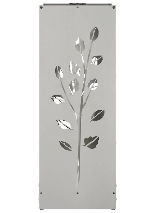 vidaXL Inox Ράφι Αποθήκευσης Ξύλων 40x30x80cm Ασημί