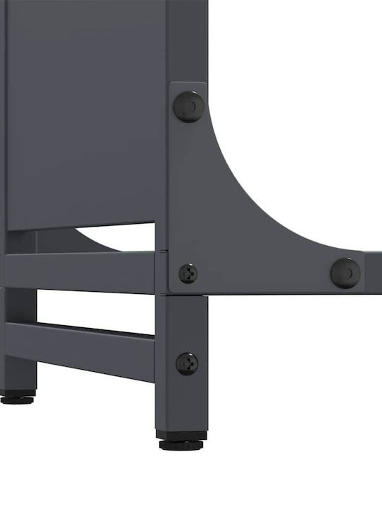 vidaXL Ξύλινο Ράφι Αποθήκευσης Ξύλων 60x28x65cm Γκρι