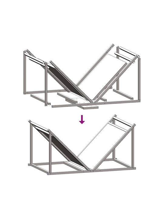 vidaXL Wooden Shelf Wood Storage 70x43x34.5cm Black