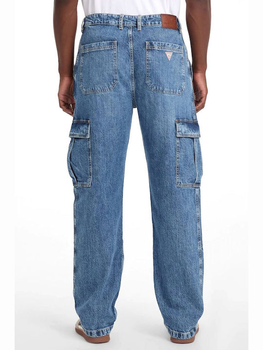 Men's Jeans Pants Cargo Blue