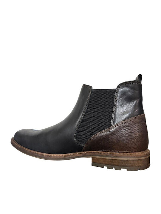 Leder Schwarz Chelsea Stiefeletten Anatomisch