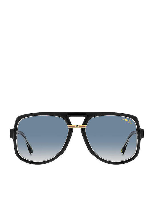 Carrera Men's Sunglasses with Black Horn-Rimmed Frame and Grey Gradient Lenses VICTORY C 10/S 7C508