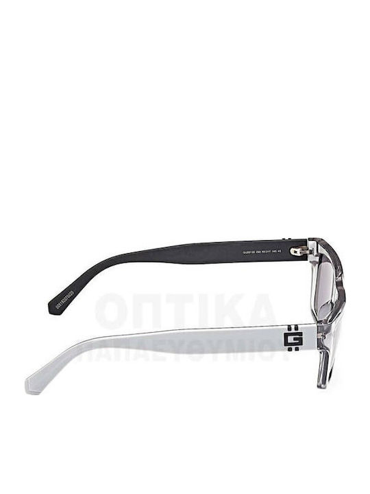 Guess Unisex Γυαλιά Ηλίου με Διάφανο Κοκκάλινο Σκελετό και Γκρι Φακό Gu00120 20A