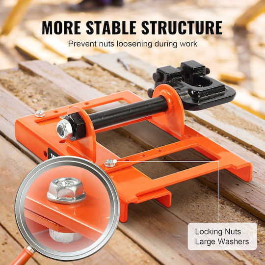 Οδηγός Κοπής Κάθετης Ξυλείας Χυτοσίδηρο Vevor Αλυσοπρίονο Μύλος 2
