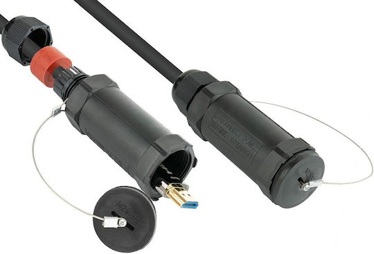 Python HDMI Кабел HDMI Мъжки - HDMI Мъжки 10м Сив