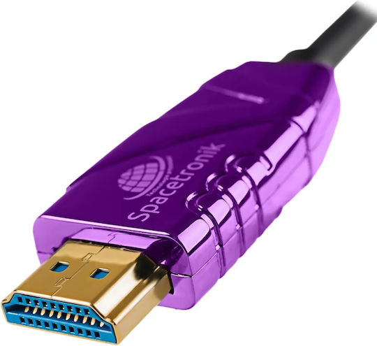 Spacetronik HDMI 2.1 Ultra High Speed 48Gbps 4K 120Hz HDR VRR Kabel HDMI-Stecker - HDMI-Stecker 50m Schwarz