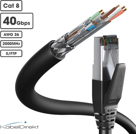 KabelDirekt Optisches Faser Kabel 1m Schwarz