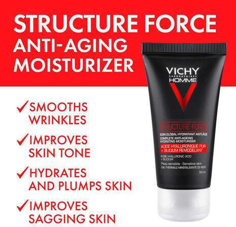 Vichy Homme Structure Force 24h Men's Cream Face 50ml