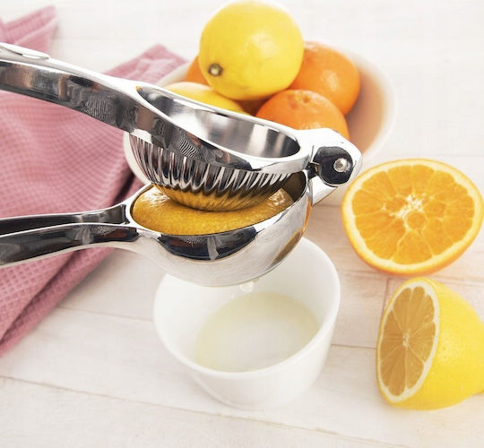 Orion Handpresse Zitrone / Limette / Orange aus Metall in Silber Farbe