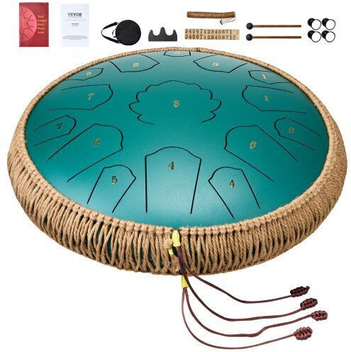 Vevor Steel Tongue Drum 15 Notes 35.56cm