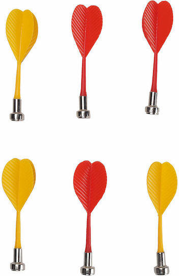 Tablă de Darts Magnetică cu 6 Săgeți Magnetice, Pliabilă, Față Verso, 41 X 48 Cm