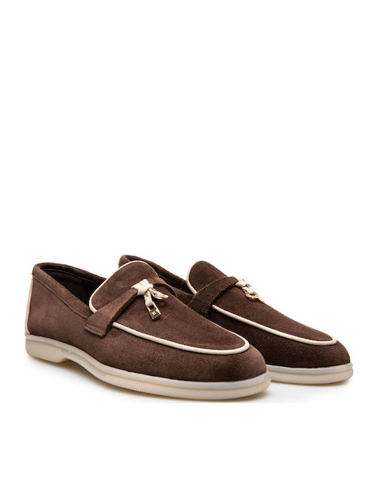 Women's Moccasins in Brown Color