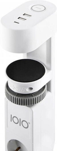 USB разклонител Olympia за ръб на маса Ioio SL 3000 бял