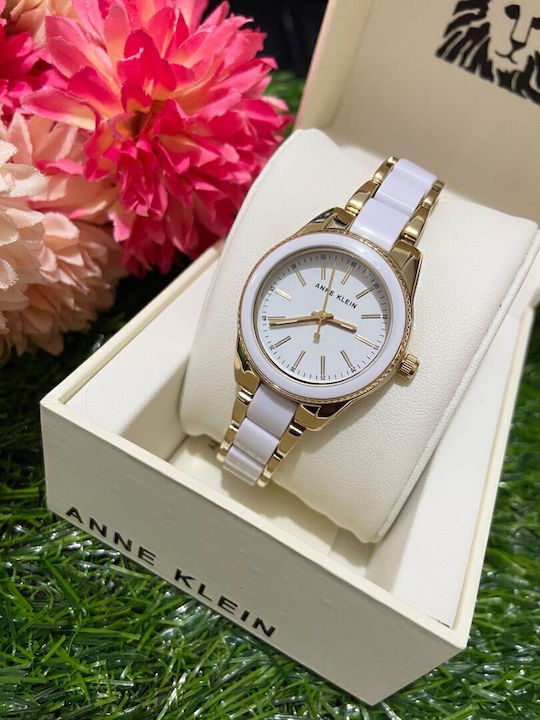 Anne Klein Γυναικείο Ρολόι 37.5mm Μπαταρίας με Μεταλλικό Μπρασελέ