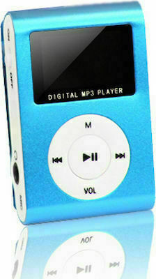 MP3 Player with LCD Screen 1.1" Blue S-MP3-2016TT