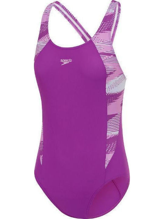 Speedo Hyperboom Splice Muscleback Παιδικό Μαγιό Ολόσωμο