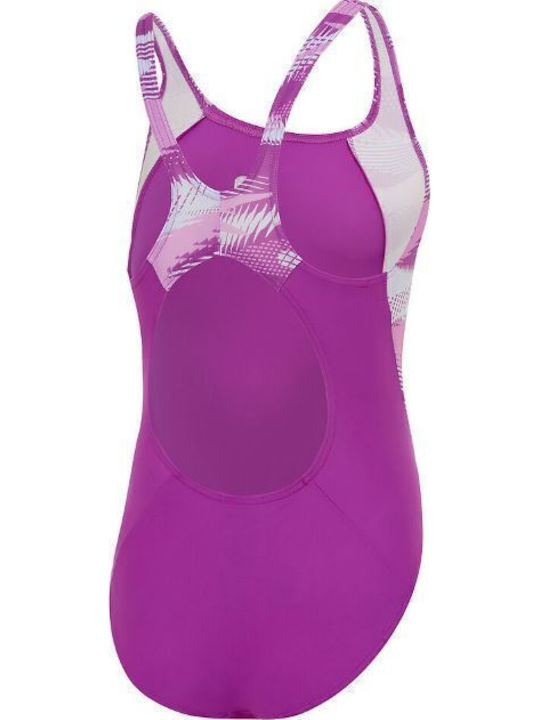Speedo Hyperboom Splice Muscleback Παιδικό Μαγιό Ολόσωμο Pink