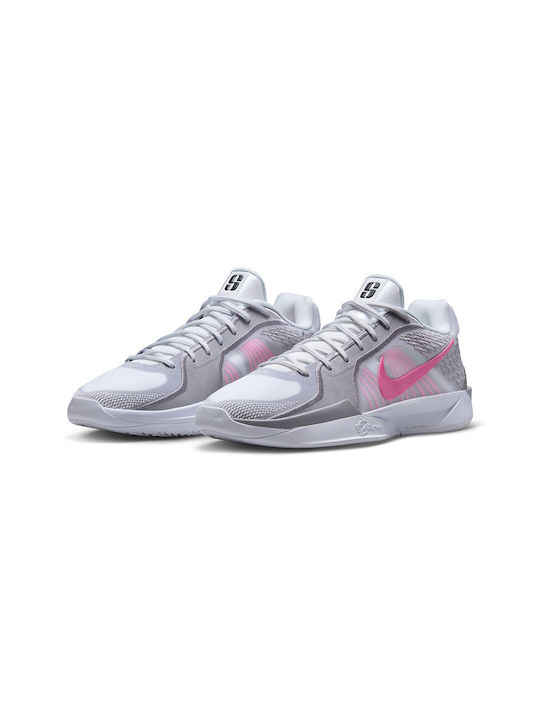 Nike Sabrina 2 Low Basketball Shoes White / Cement Grey / Black / Pinksicle