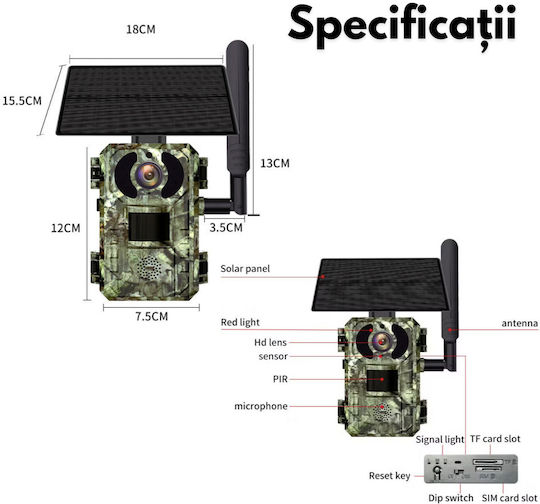 Waterproof Night Vision Hunting Camera with Motion Detection