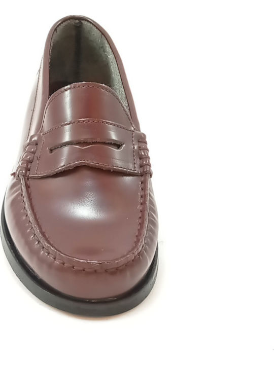 Boys Moccasins Burgundy