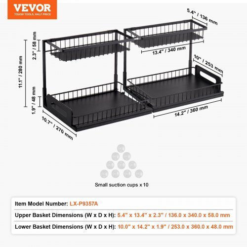Vevor Vevor Tischspiel Küchenorganisationsständer 27.178x36.068cm 2 Stück