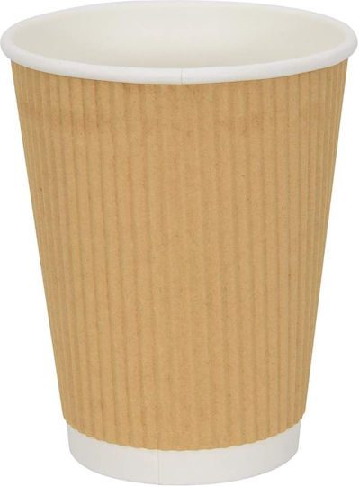 Vidaxl Paper Coffee Cups 500 Pieces 12oz 300ml Brown Coffee