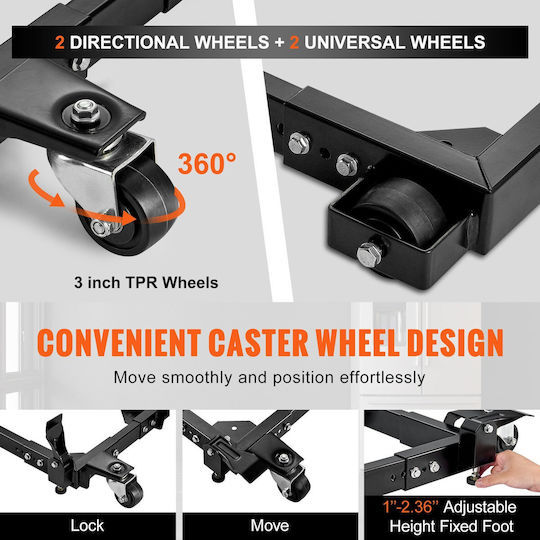 Vevor Mobile Base Heavy Duty Universal Stand 1500 Lb Χωρητικότητας Μηχανήματα Εργαλείων